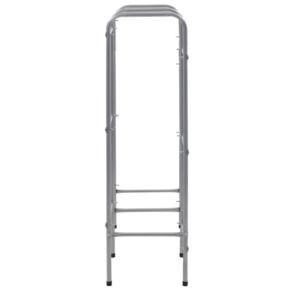 Supporto con Ripiani per 6 Casse Argento 96x33x116 cm Acciaio 285213