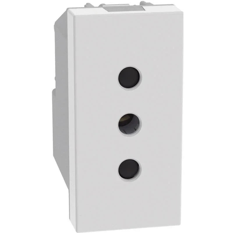 Presa di corrente 10A Bticino MatixGO 2P+T P11 bianca JW4113