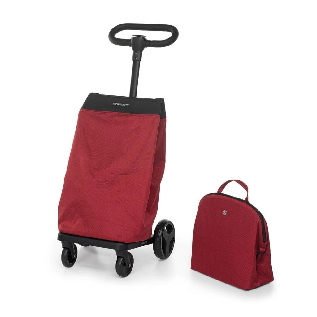 Foppapedretti 9702003402 GO GO Borsa trolley Capacita' 46 L Portata 20 kg 4 ruote Manubrio regolabile colore Nero Verde