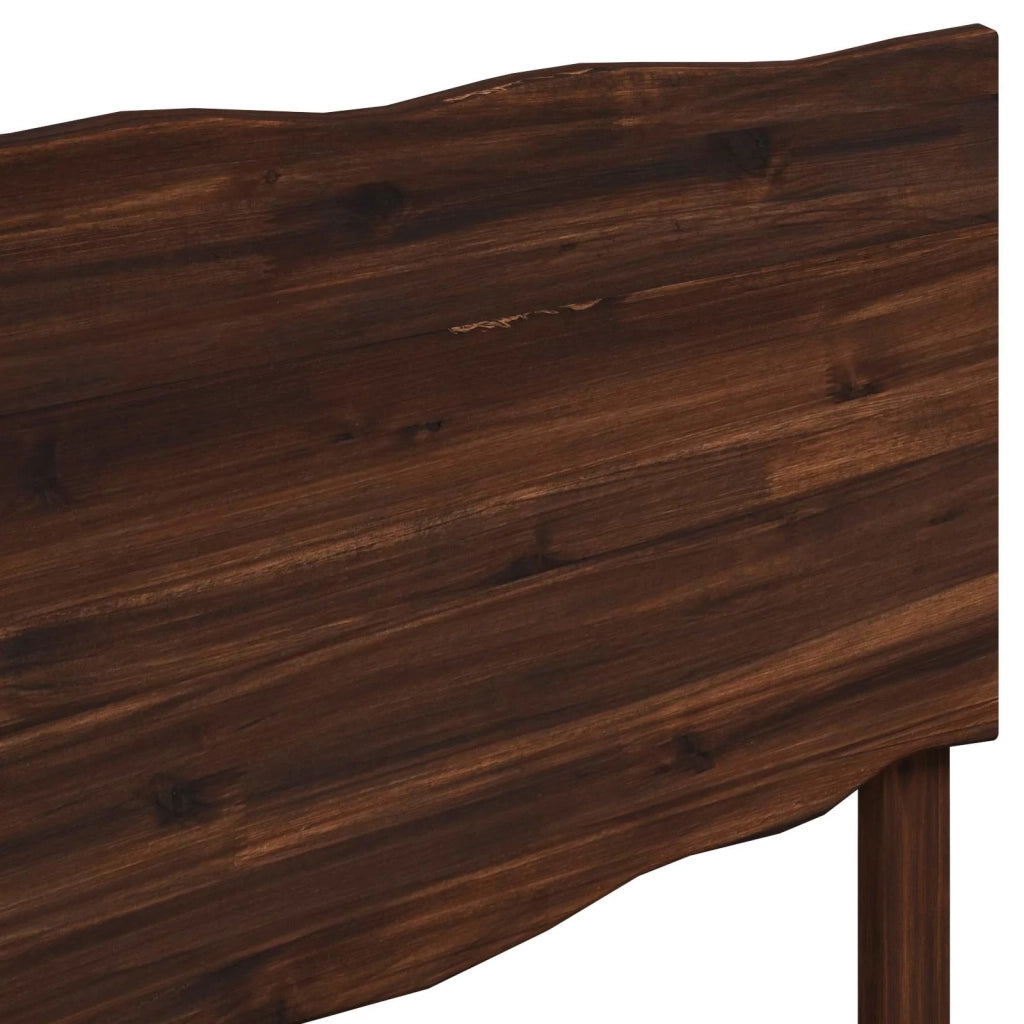 Testiera con bordo vivo ROSTOCK Marrone Scuro 90 cm 903170