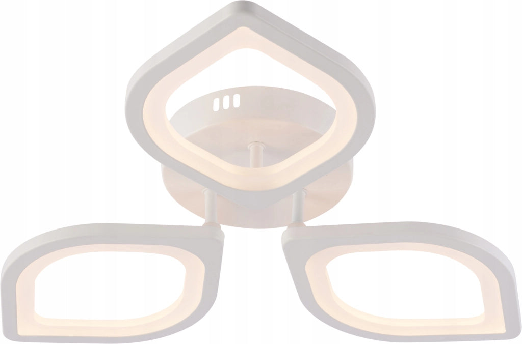 Lampada da soffitto LED integrato 3 luci bianca Vargo