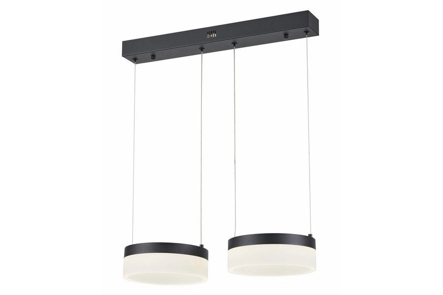 Lampada a sospensione Reality Nicki LED 12W doppia nera