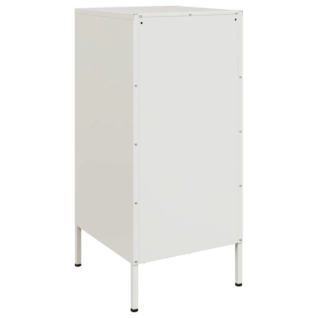 Credenze 2 pz Bianche 36x39x79 cm in Acciaio 843023