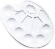 Scatola di trasporto ovale a 5 pezzi - plastica - bianca