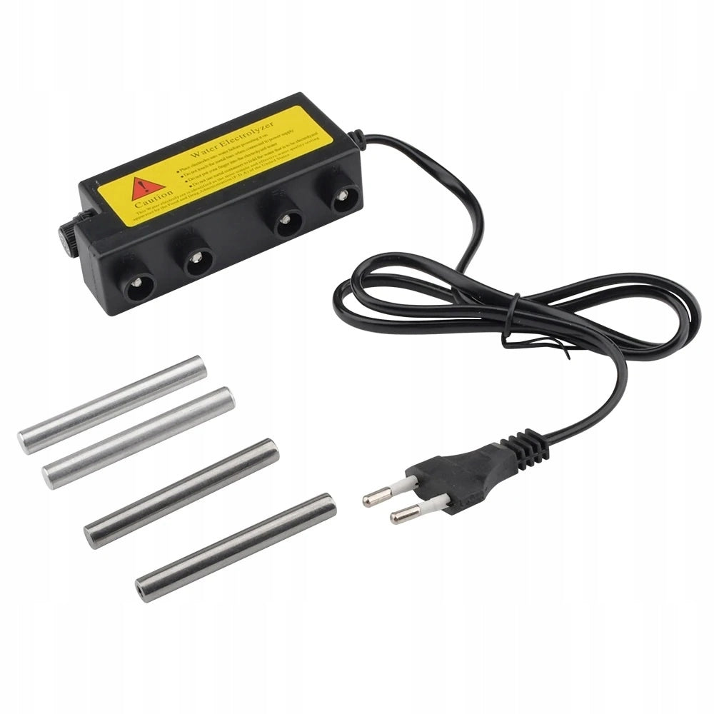 Elettrolizzatore Tester Colore con 4 Elettrodi (2 Acciaio, 2 Alluminio) – Analisi Qualità Acqua | Facile Uso