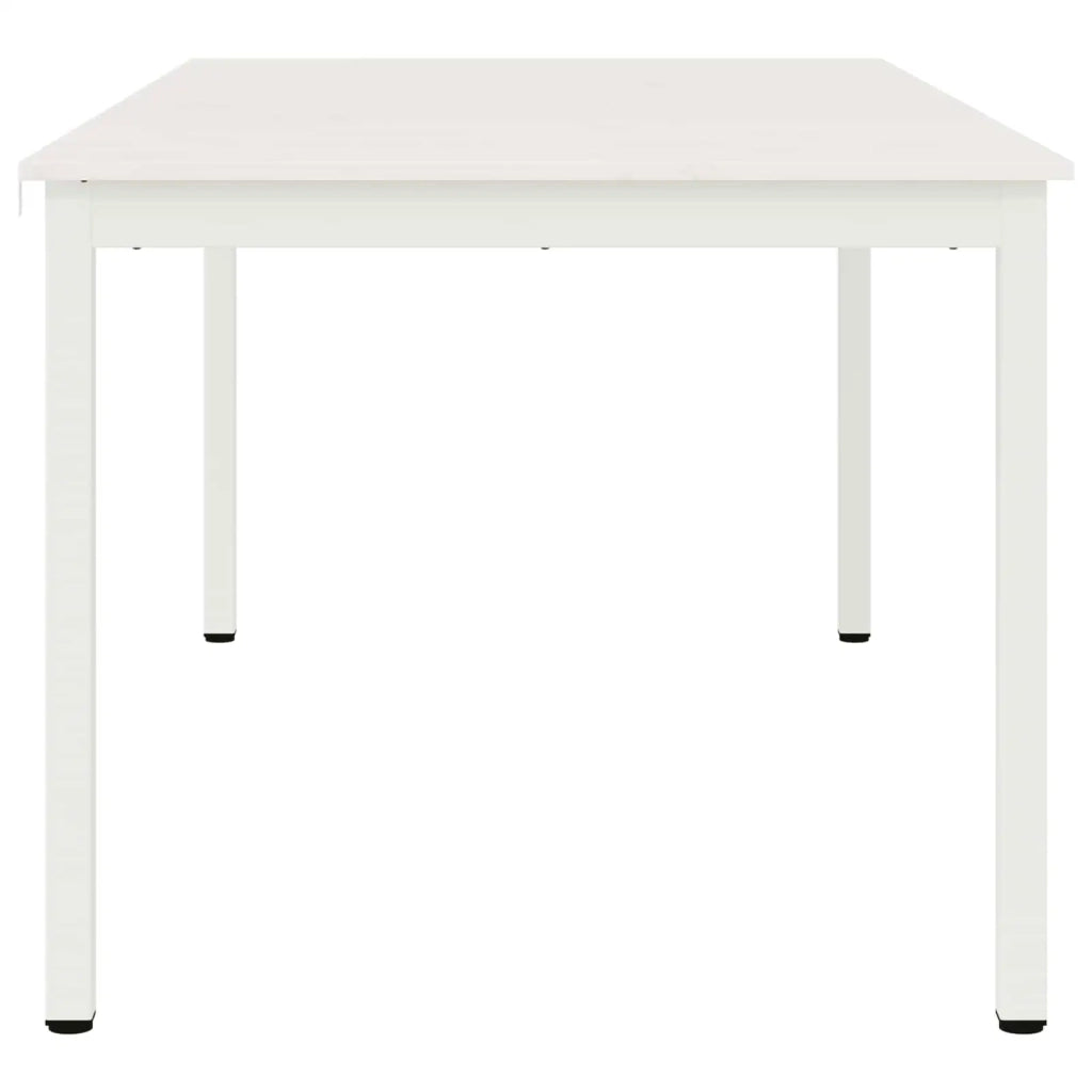 Tavolo da pranzo Bianco 180 x 90 x 75 cm Pino massello 892794