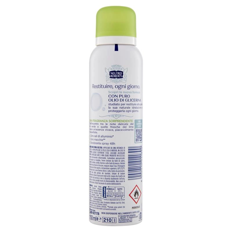 NEUTRO ROBERTS DEODORANTE SPRAY 150ML FRESCO VERDE