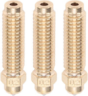 Nozze per 3D stampante - 0,2 mm - 3 pezzi - Ottone/Acciaio - Resistenti all'usura - Alta conducibilità - Temperatura massima 320°C - Bocchetta per 3D stampante