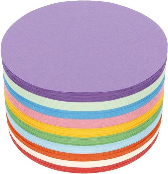 Set di carte di presentazione, 500 fogli, circa 10 cm, 10 colori, carta da colla per ufficio, scuola, presentazione