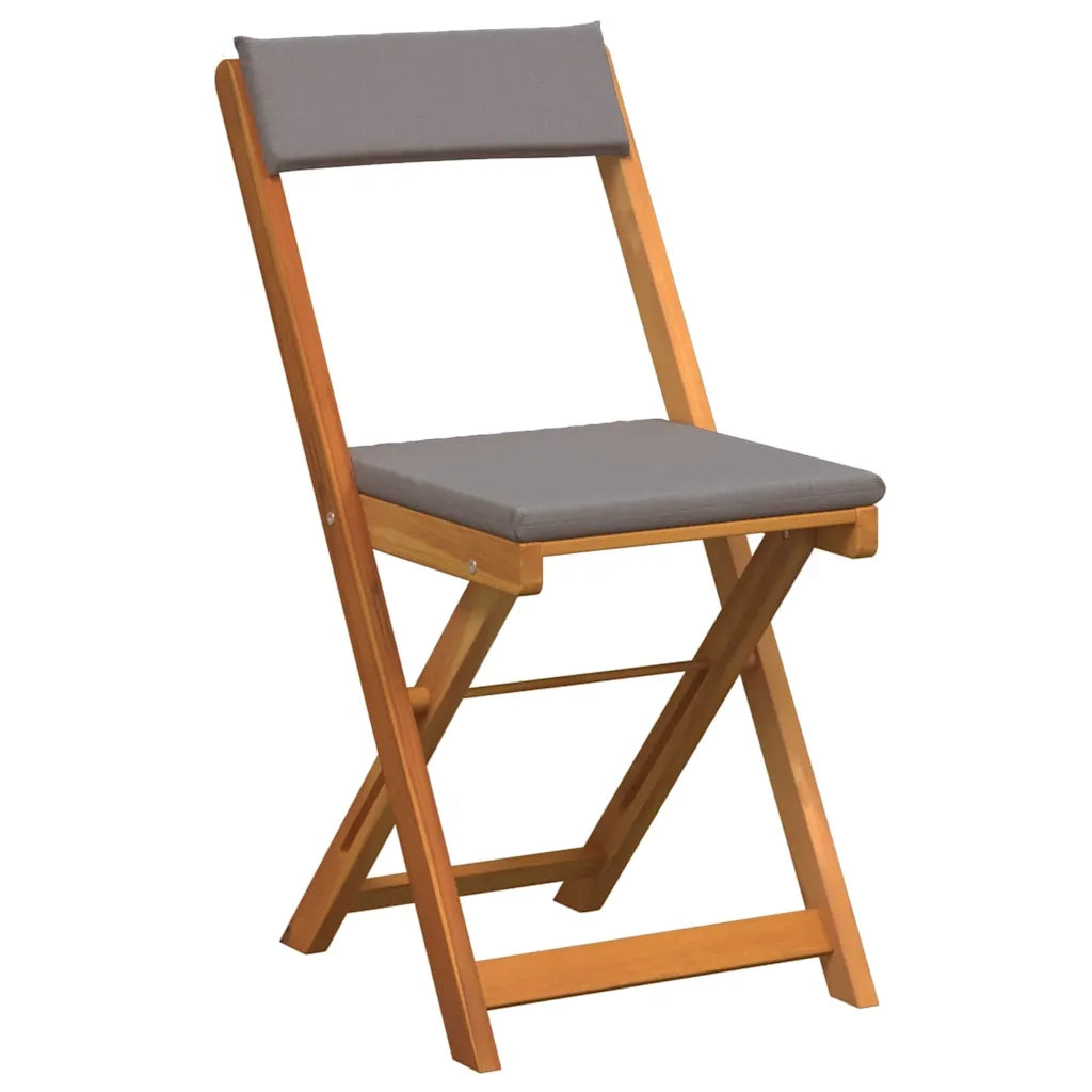 Set da Pranzo per Giardino con cuscino 3 pcs Olio Naturale 4105502