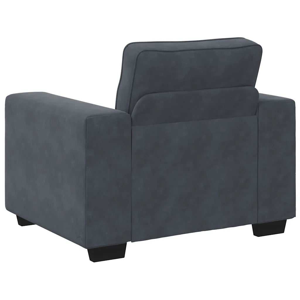 Divano Sedia Grigio Scuro 100x77x82 cm Velluto 4105248