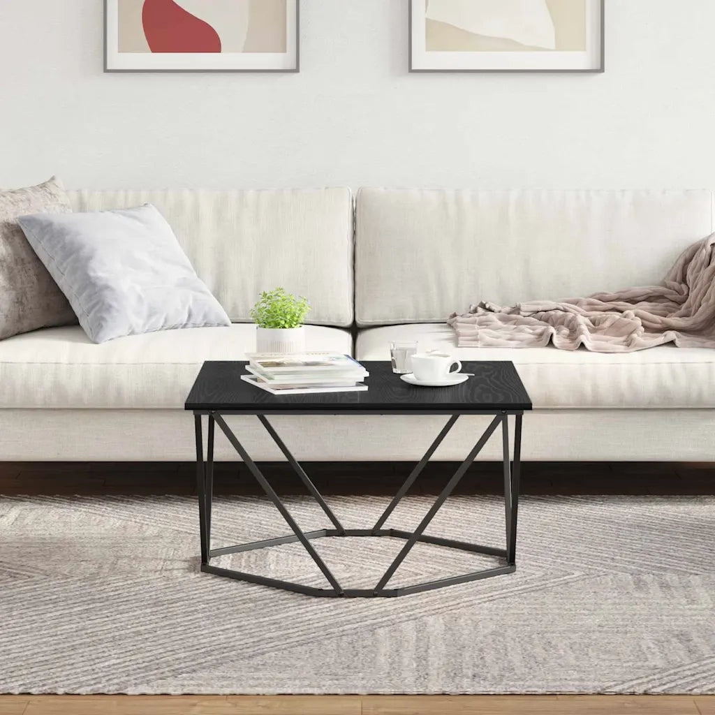 Tavolino da salotto | Tavolino da caff¨¨ | Tavolino da Soggiorno Rovere Nero 80 x 80 x 45 cm