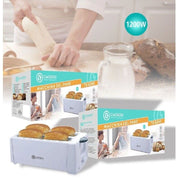 Trade Shop - Tostapane Classico Tosta Fette Pane Multifunzione 1200w Vassoio Briciole Tx-8248 -