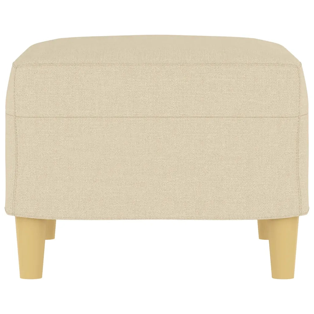 Poggiapiedi Crema 60x50x41 cm in Tessuto 349265
