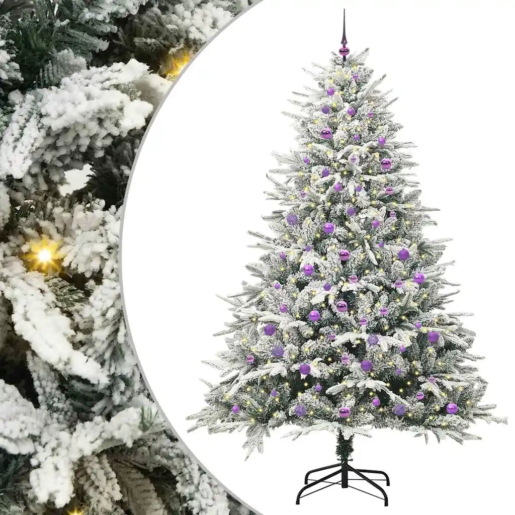 Albero di Natale Artificiale Pre-illuminato con Set di Palline 3395421