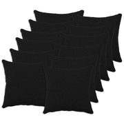 Federa 12 pcs HEERLEN Nero 50 x 50 cm Bouclé 910923
