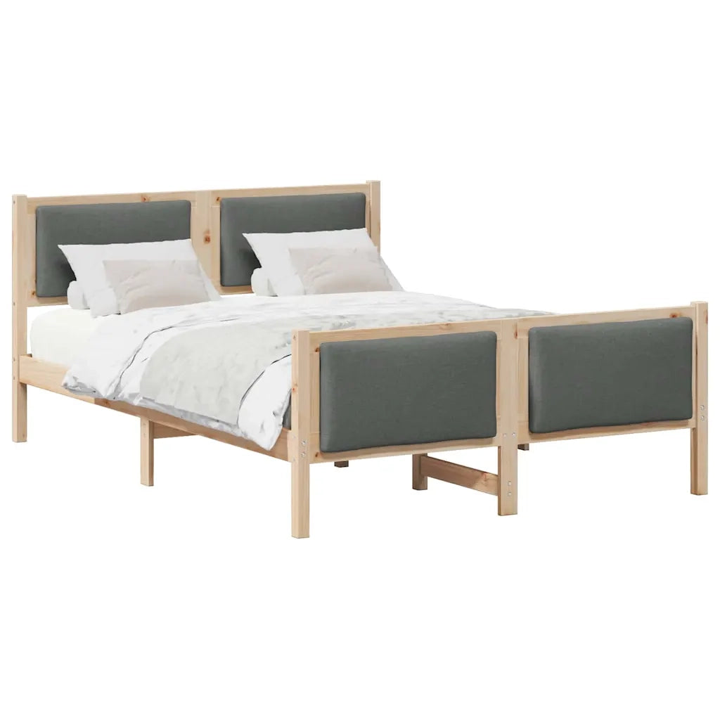 Struttura del letto-Giroletto Grigio scuro 160 x 200 cm Tessuto 987111