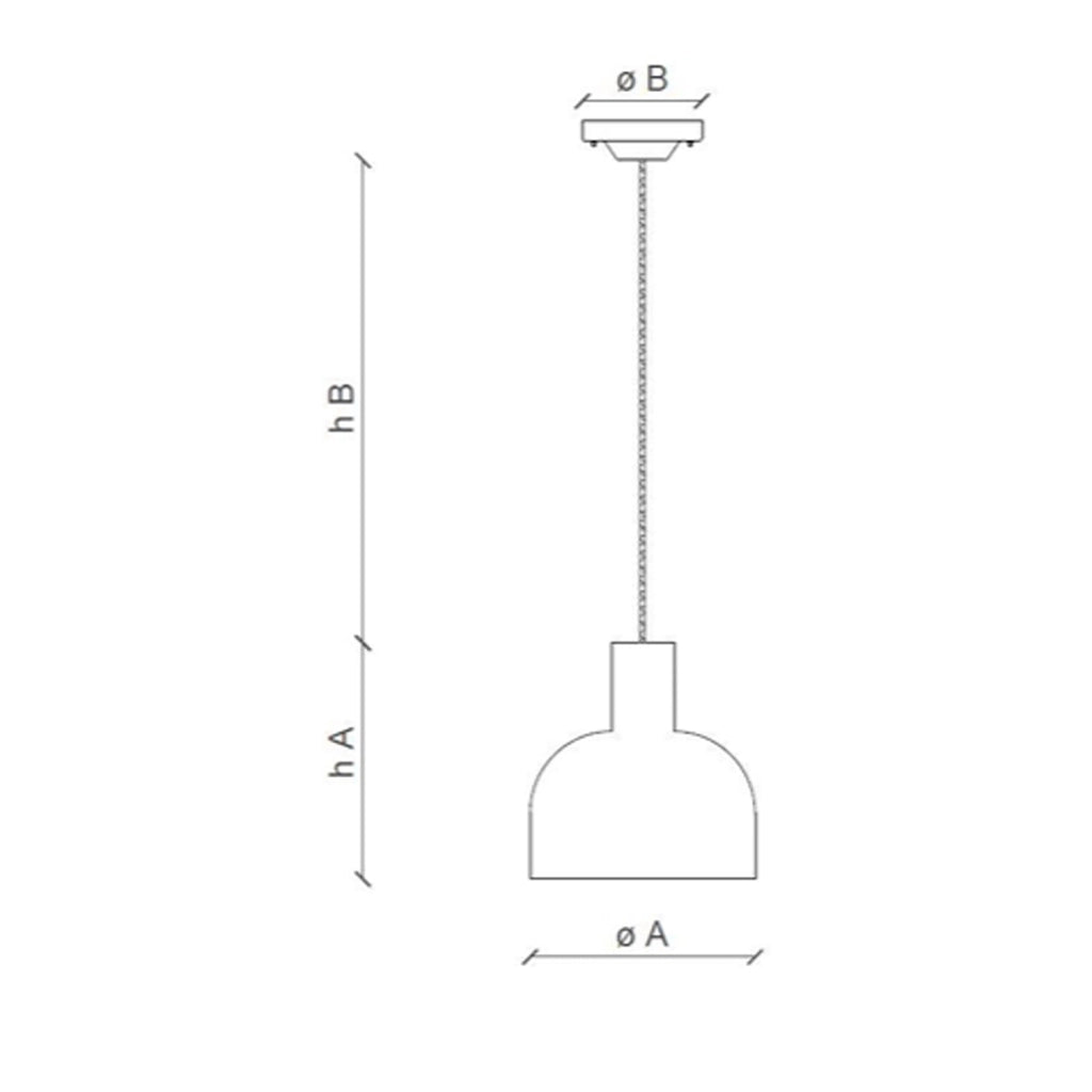 Lampadario Vintage Decò Caxixi Ceramica Grigio Castello 1 Luce E27