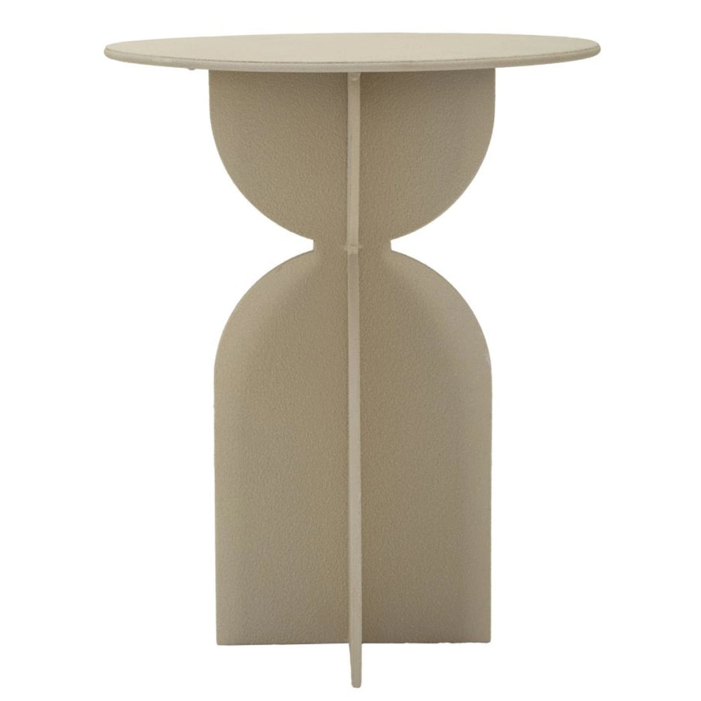 Tavolino VKH800, Beige, Metallo, 45x45x58 cm