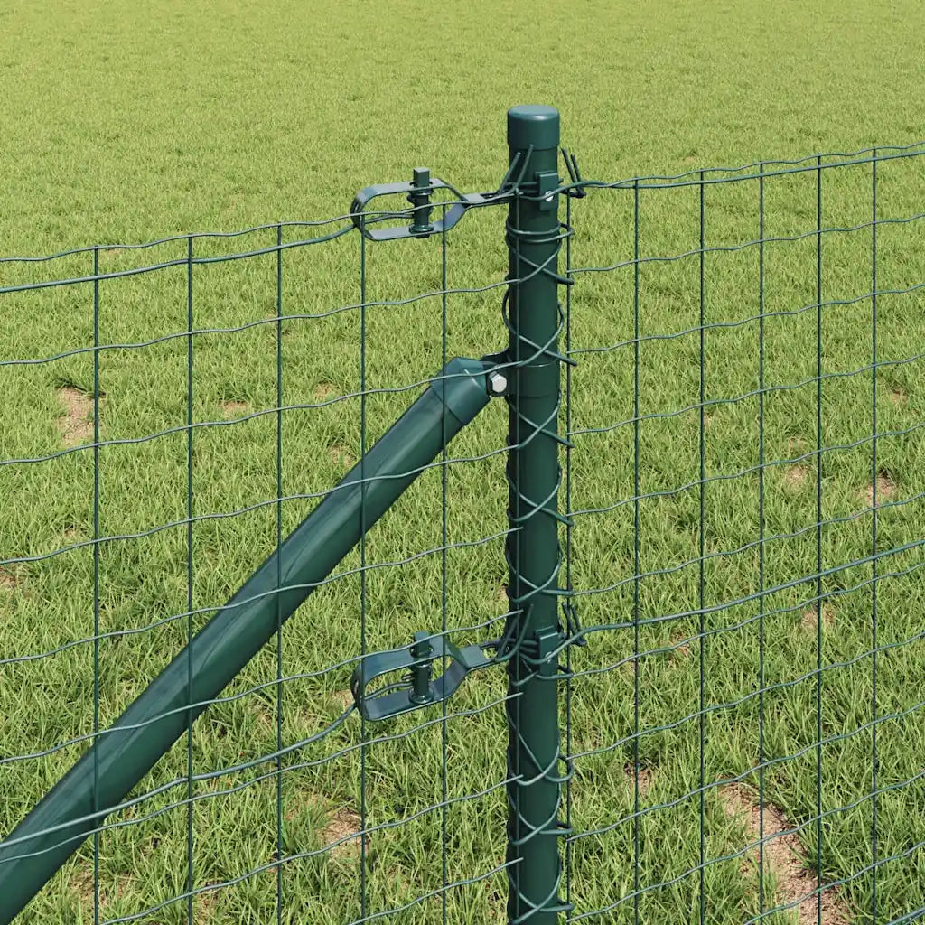 Recinzione da Giardino | Recinzione con Posto Verde 0,8 x 25 m Acciaio e PVC