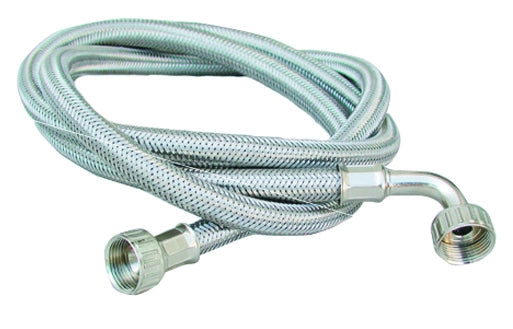 TUBO CARICO LAVATRICE INOX CON CURVA- mt. 1,50- DH- pezzi 1