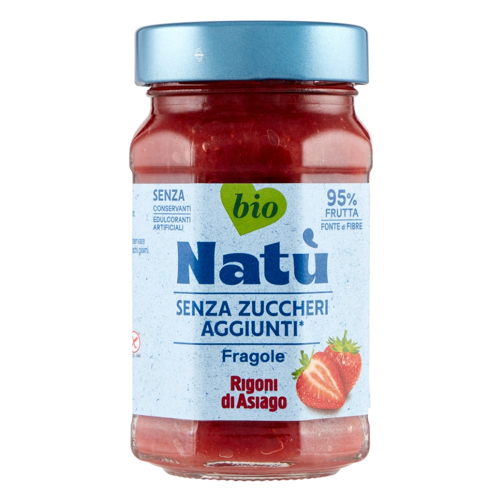 Rigoni di asiago natu bio fragole senza zuccheri aggiunti 6 pezzi 240 grammi