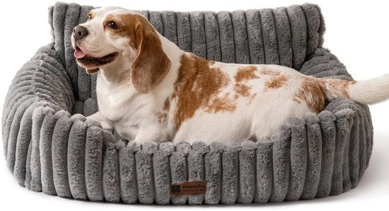 Letto per cani e gatti - Letti per gatti morbidi e soffici, Letto per piccoli cani e gatti, Letto per cani rilassanti (grigio, 76x53x30cm)