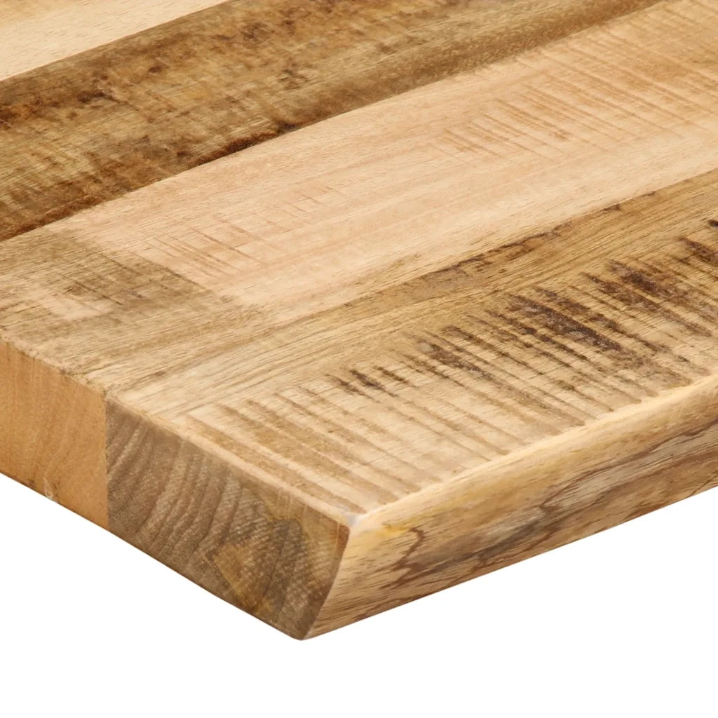 Piano Tavolo Bordi Vivi 100x40x2,5 cm Legno di Mango Grezzo 370660