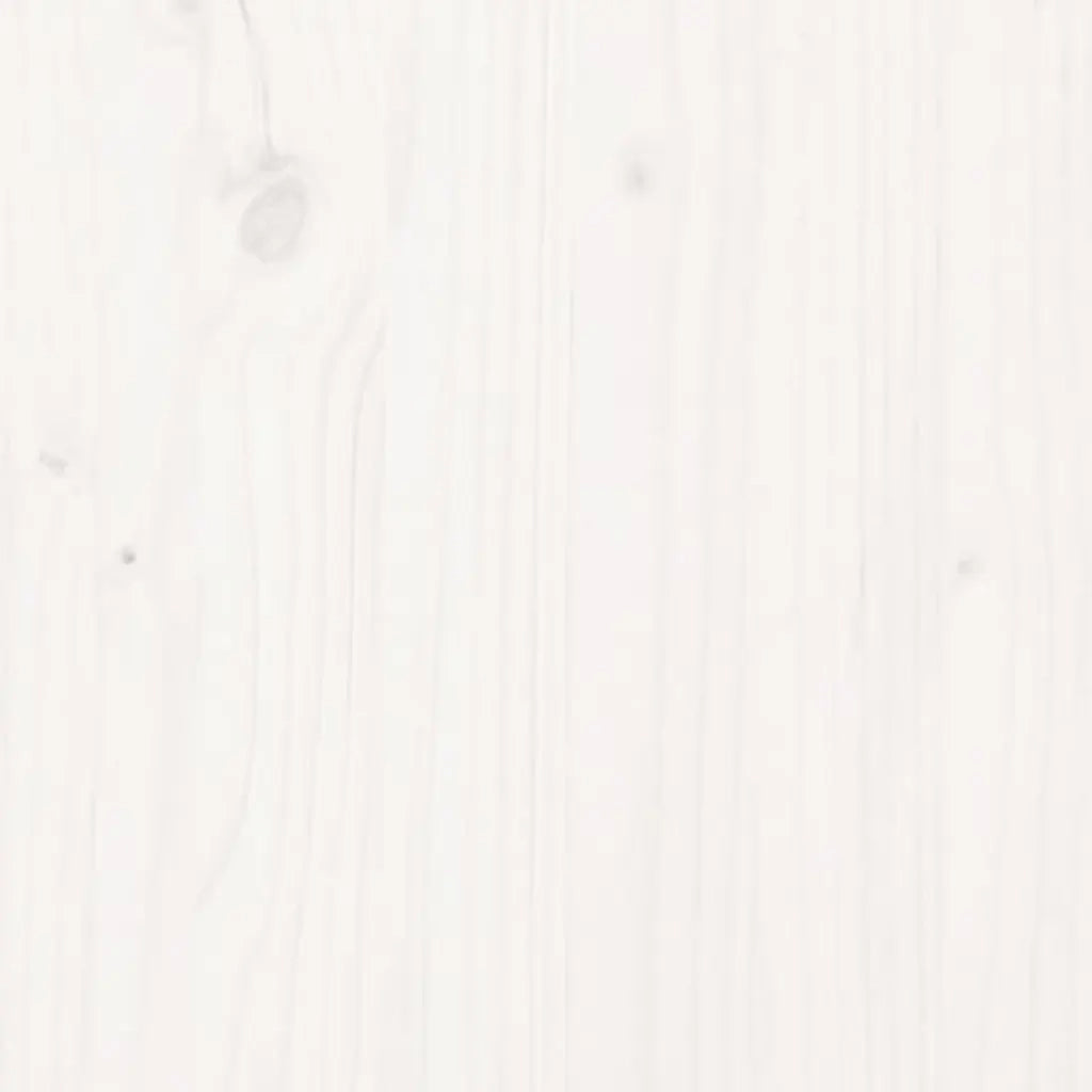 Armadietto Bianco 100x40x72 cm in Legno Massello di Pino 821765
