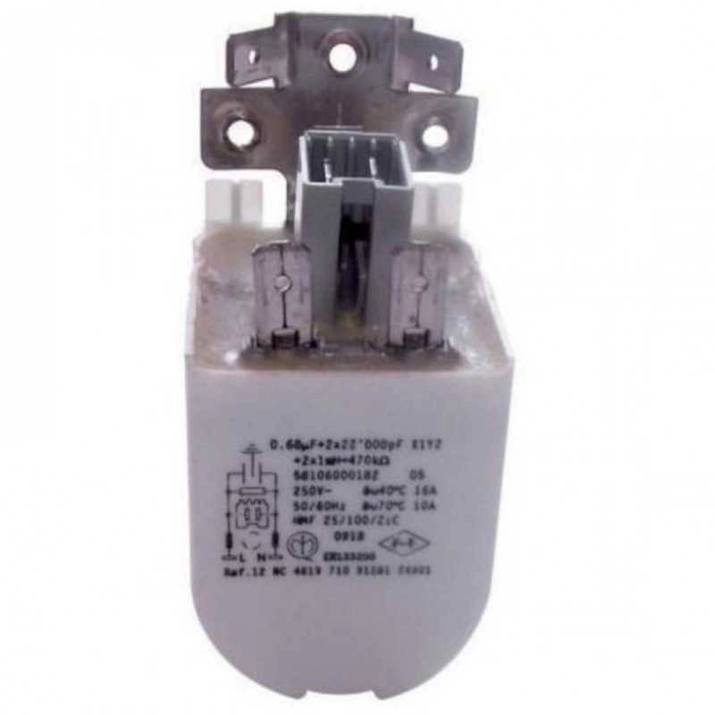 CONDENSATORE FILTRO ANTIDISTURBO WHIRPOOL mF 0,68 e 0,47  UNIVERSALE LAVATRICE - Whirlpool Ariston Hotpoint