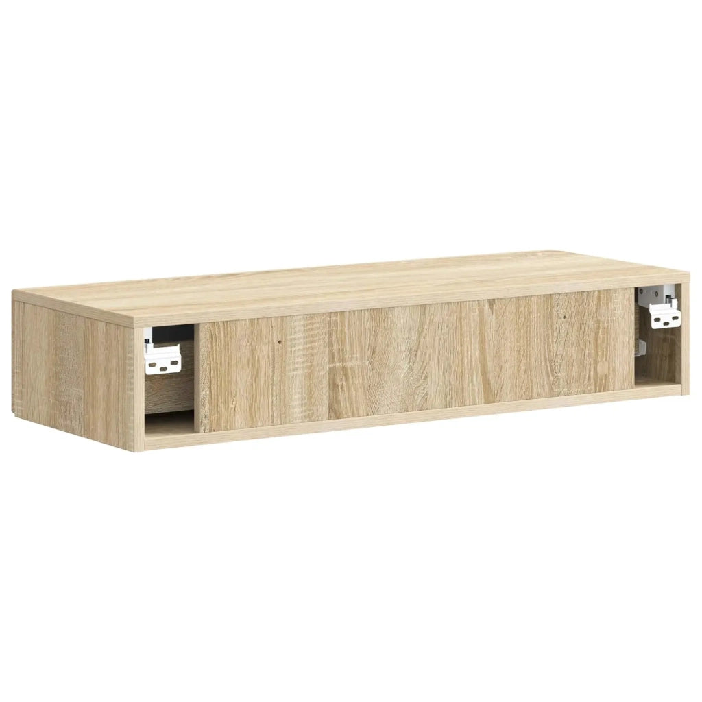 Tavolino da Parete Laterale | Tavolo laterale | Tavolino Rovere Sonoma 87,5 x 34,5 x 17 cm