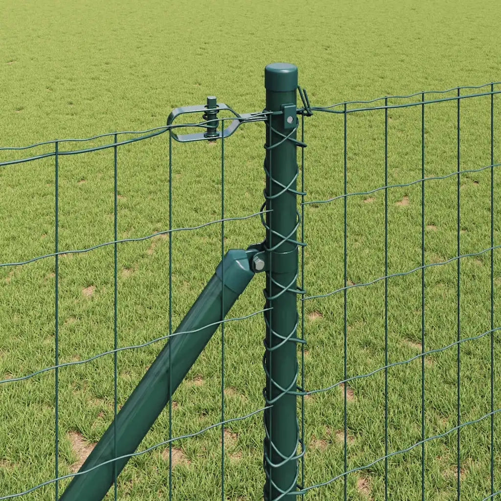 Recinzione da Giardino | Recinzione con Posto Verde 1,2 x 25 m Acciaio e PVC