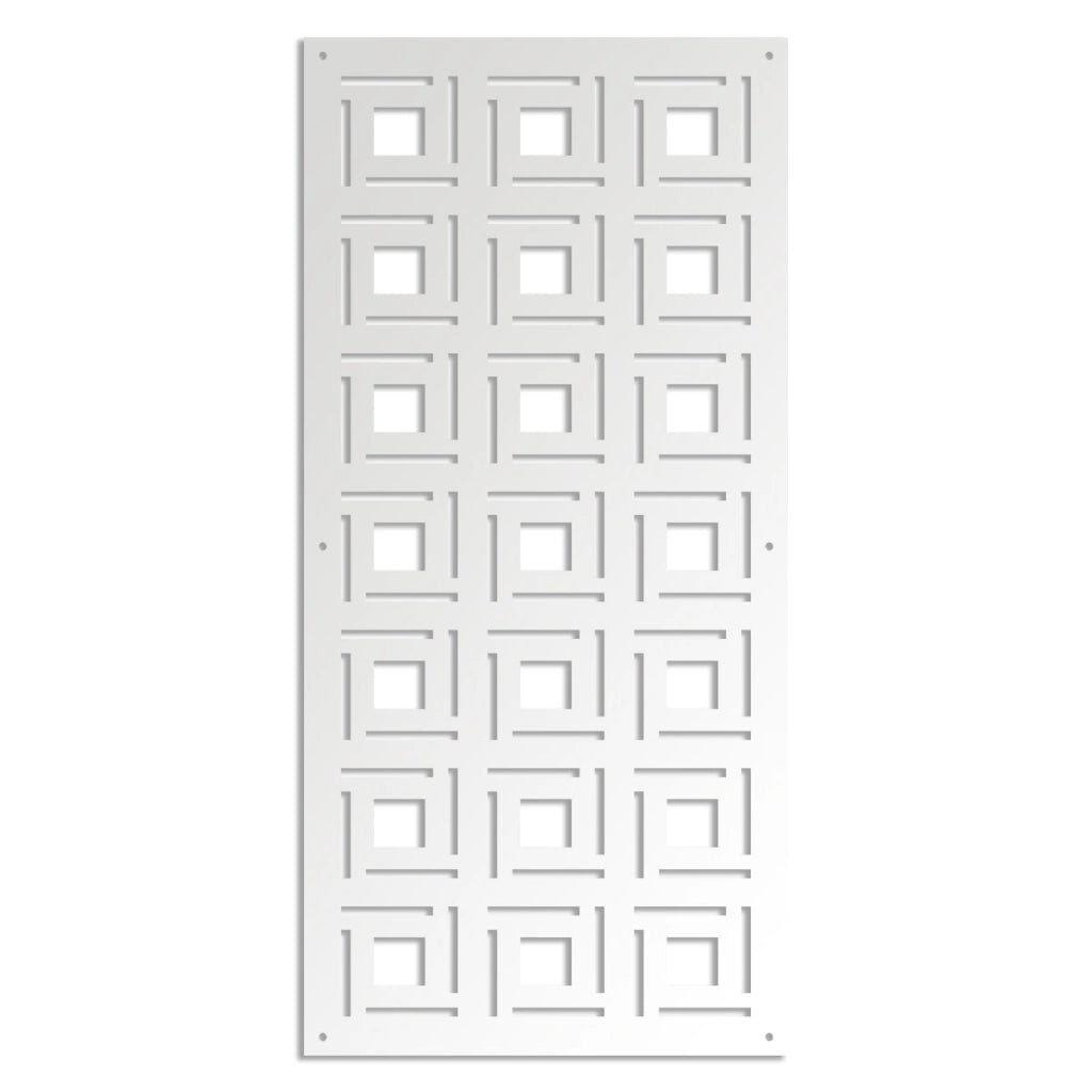 4SIDES - Pannello in PVC traforato - Parasole Colore: bianco, Misura: 50x150 cm
