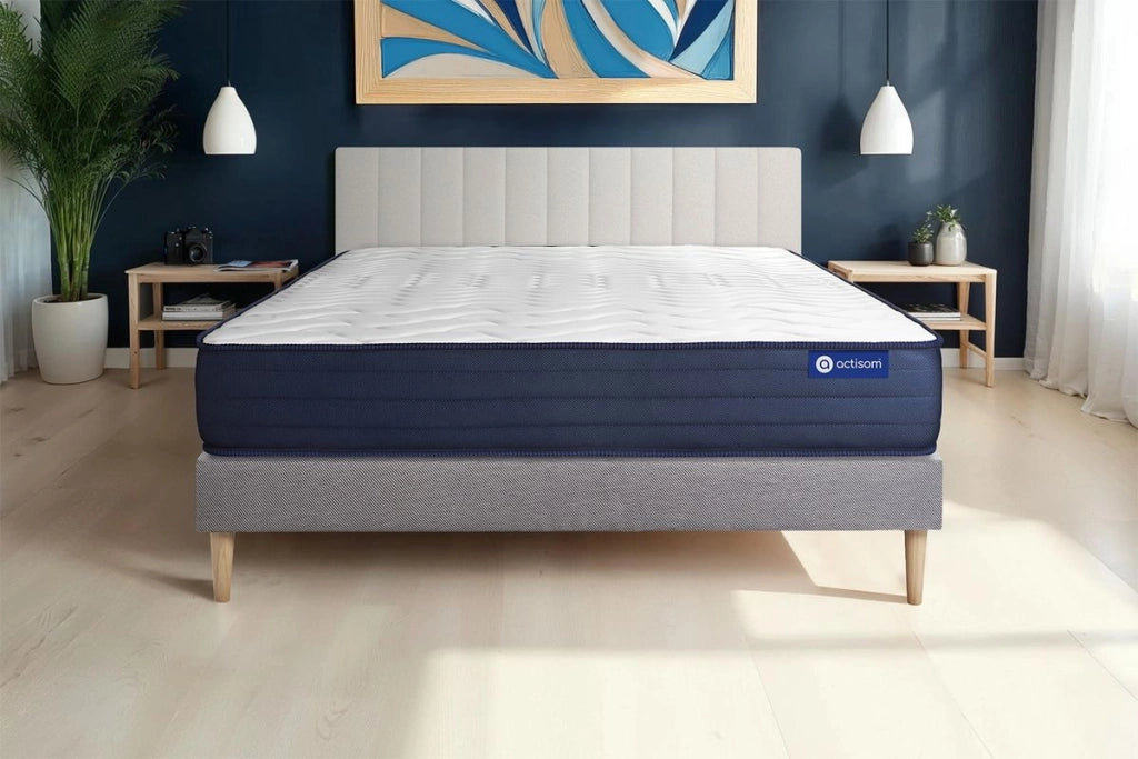 Kit rete e materasso matrimoniale Actiflex life 200x200cm - Spessore : 22cm - Molle insacchettate e memory foam- molto rigido