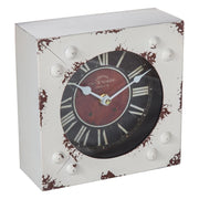 Orologio da tavolo bianco 20x20 cm