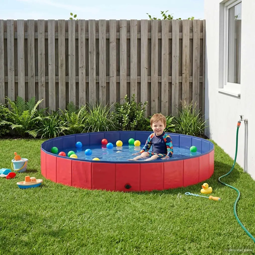 Piscina per bambini Rosso Ø200 x 30 cm 3416318