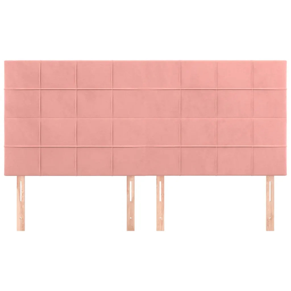 Testiera | Testata Rosa 200x5x118/128 cm Velluto