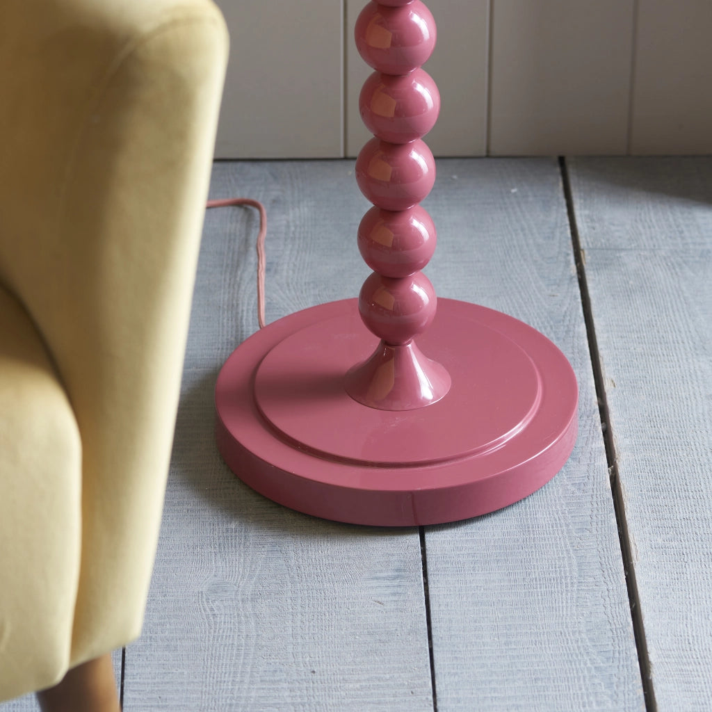 Base lampada terra rosa lucida sfere E27 Endon Higgledy