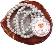 Kralen con cordino per la creazione di accessori personalizzati Pietre decorative in forma di goccia per DIY Armband energetico con pietre curative 8 mm = 96 pezzi e 1 rotolo di cordino Lotus Jaspide 8 mm
