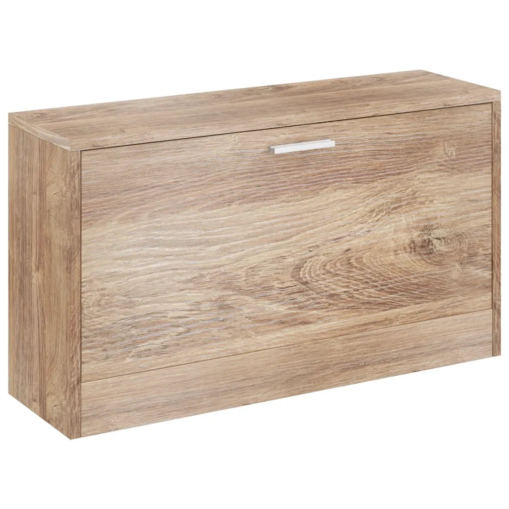 Panchina con Scarpiera-Mobile per scarpe Colore Rovere 80x24x45 cm