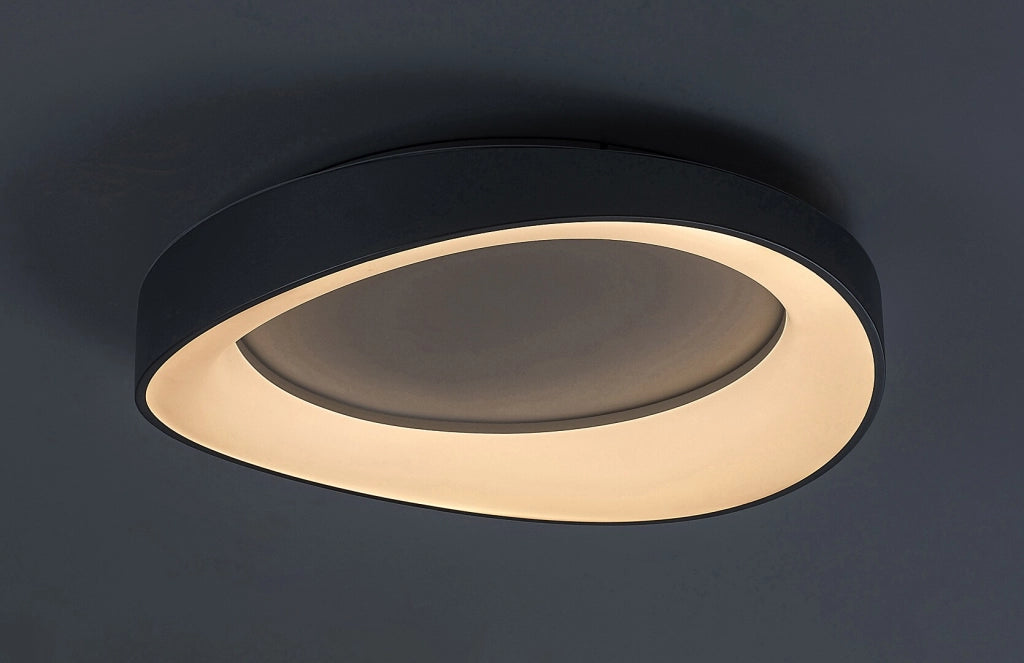 Plafoniera LED Rabalux Iliana argento Ø42 38W 3000K