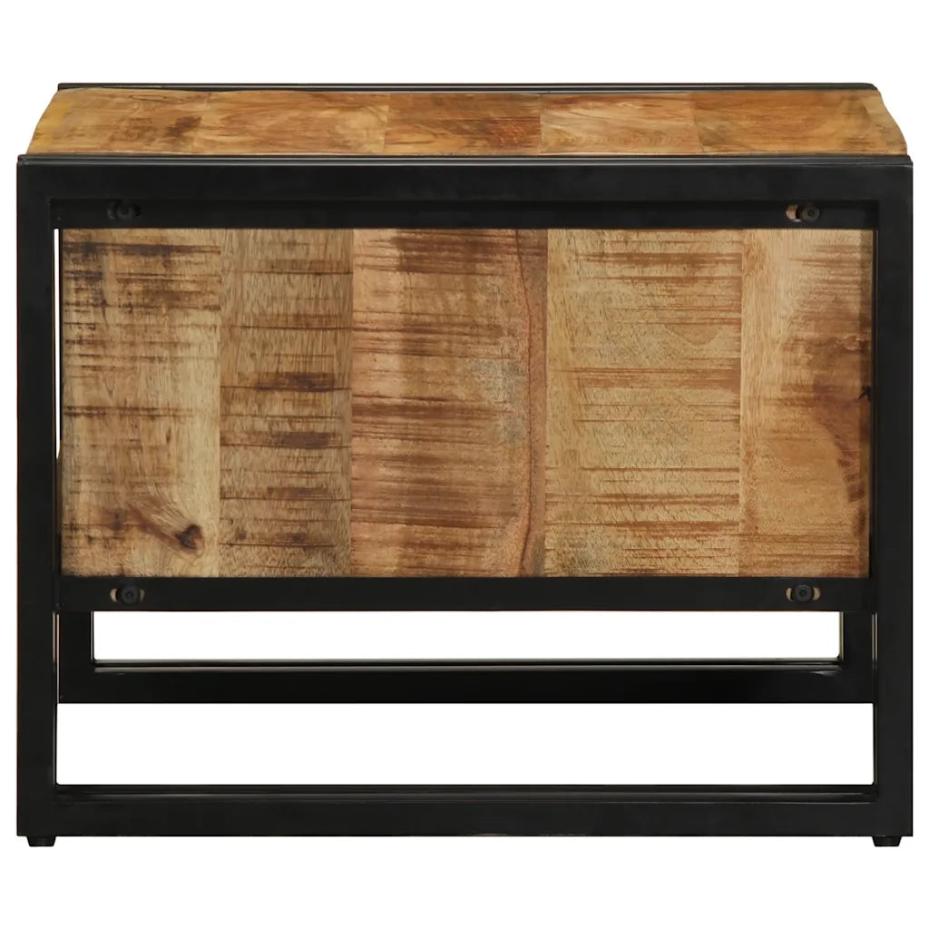 Tavolino da salotto | Tavolino da caff¨¨ | Tavolino da Soggiorno 50x50x38 cm Legno Massello di Mango Grezzo