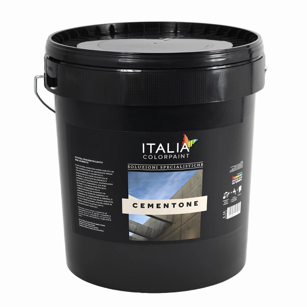 Pittura idrorepellente grigio anticarbonatazione per superfici in cemento *** formato 4 lt, confezione 1