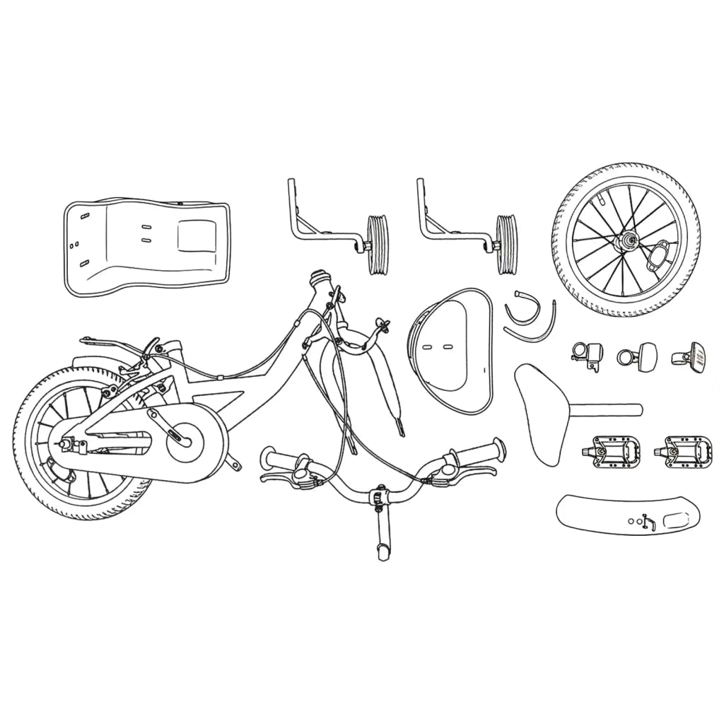 Bicicletta per Bambini 12 Pollici per bambini di 2-4 anni Viola 42009217