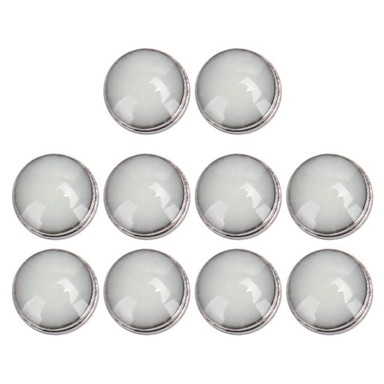 Componenti orologio a bezel con punti luminosi - 10 pezzi - lega - 2 mm - resistente e shockbestendig