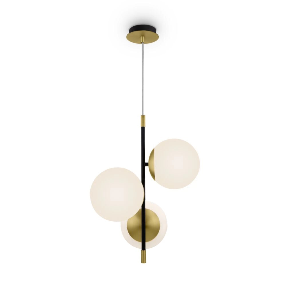 Lampada sospensione Maytoni Nostalgia 3 luci ottone MOD048PL-03G