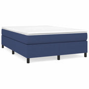 Letto matrimoniale | Letto per adulti | Struttura Letto a Rete a Molle Blu 140x190 cm in Tessuto