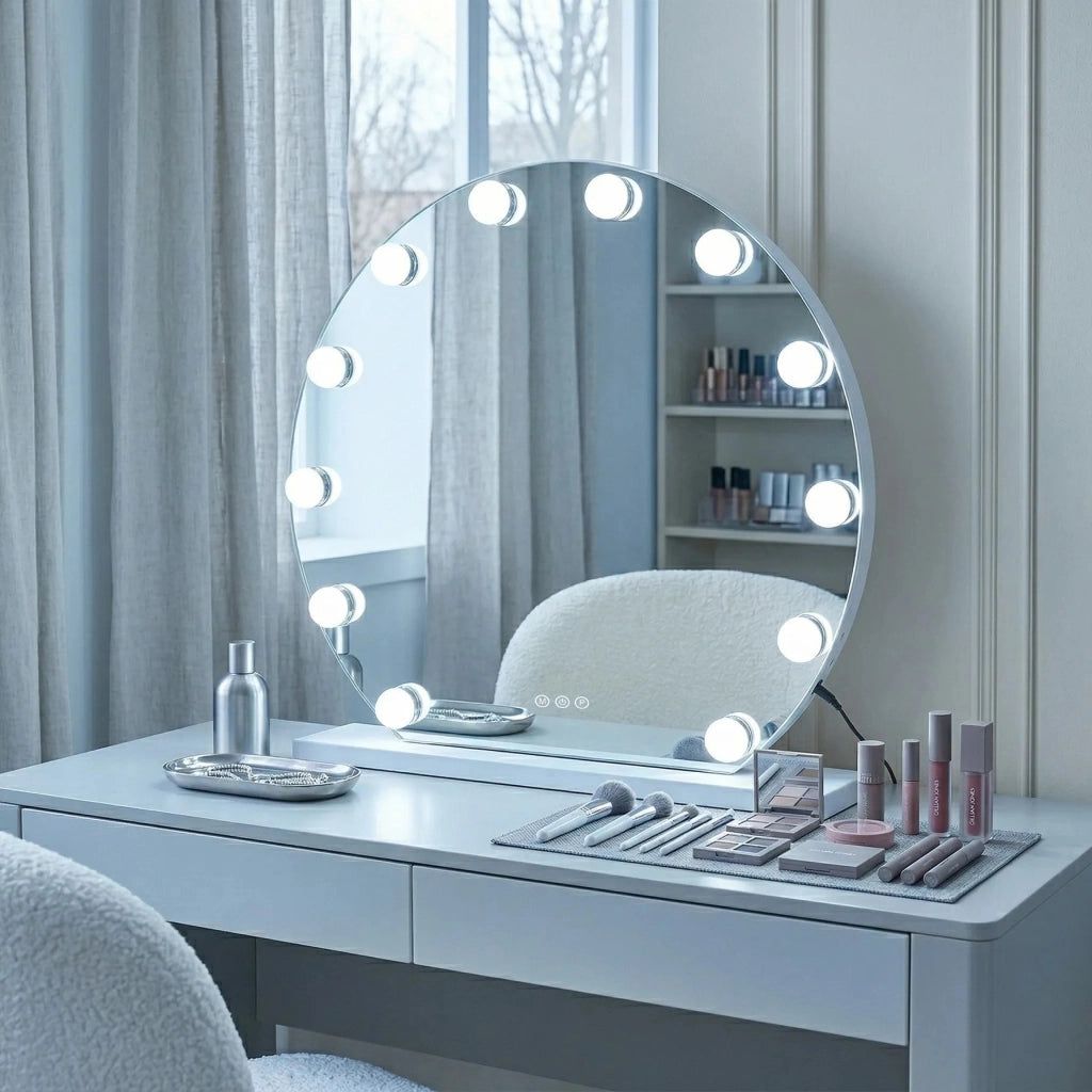 Specchio Led Hollywood White 50 Cm