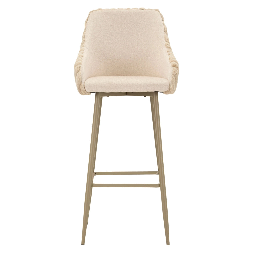Spiti, Sgabello Imbottito, 52x46x111h cm Bianco Crema