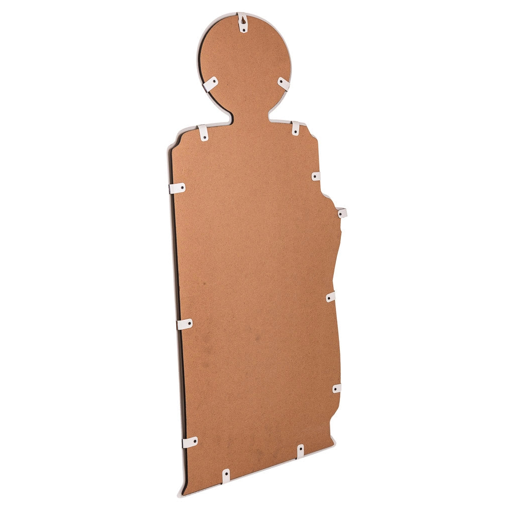 Specchio in metallo arancione 42x82x5h